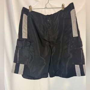 Trek Women Black Cycling Bicycle Trekking 2-Pocket Drawcord Shorts Size XL